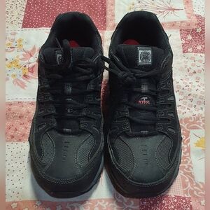 Skechers Work Relaxed Fit Cankton Steel Toe Men's Shoes - Size 10.5 (Wide)